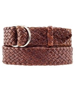 Queenslander - Kangaroo Leather Belt - Plaited Mens Ring (35mm Wide)