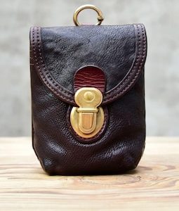 Vintage Handcrafted Washed Horsehide Tactical Waist Pouch – Military Style Utility Case for Cigarettes ,Keys bags, Gift for boyfriend