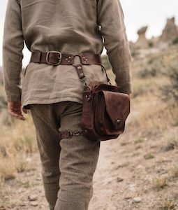 Steampunk Leg Bag Leather Thigh Harness Pouch Belt