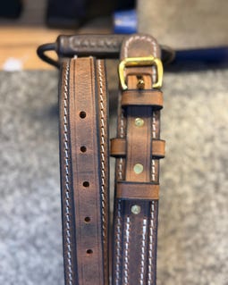Handmade Leather Ranger Belt, Mens Western Gift, Full Grain Leather, Amish Made in USA